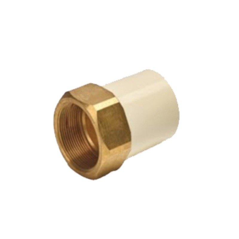C-PVC Hexagonal Brass Socket (Female)