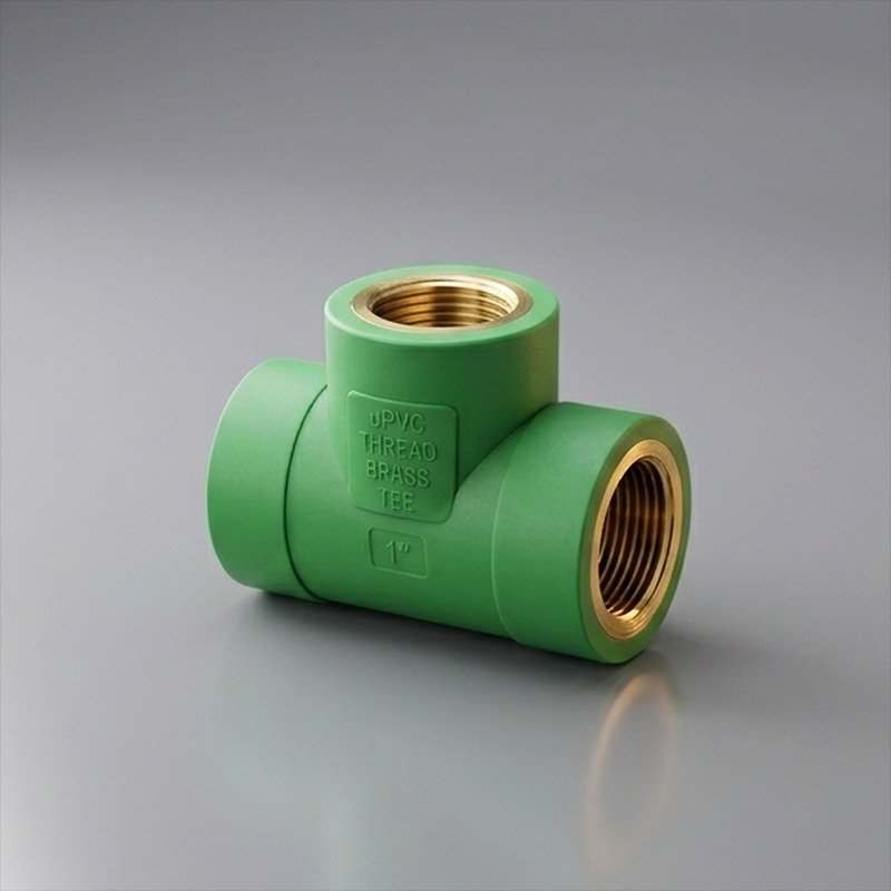 uPVC Thread Brass Tee