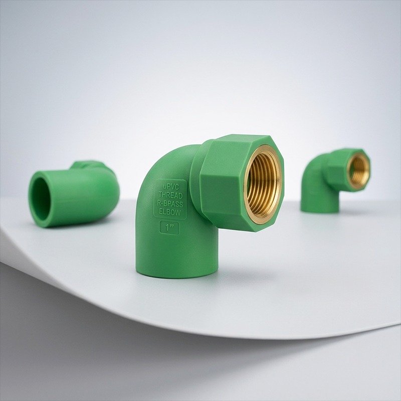 uPVC Thread R-Brass Elbow