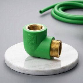 PVC Thread Brass Elbow
